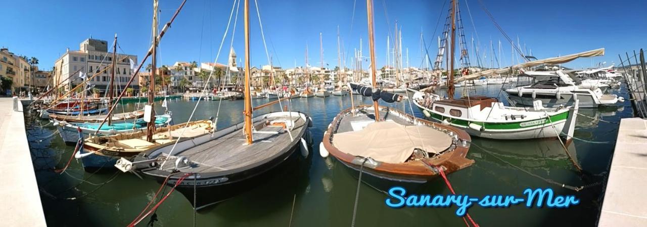 Grand T3 Lumineux Spacieux Propre, Tout Confort, Parking, Ascenseur, Emplacement Central Unique, Port-Commerces-Mer Et Plages A Pied, Location Du Samedi Au Samedi Sanary-sur-Mer Buitenkant foto